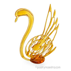 Swan made of caramel