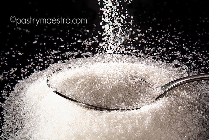 White granulated sugar, Pastry Maestra, chef Tereza Alabanda