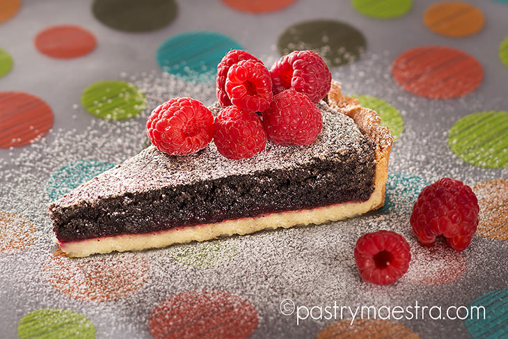 Raspberry Poppy Seed Tart, Pastry Maestra