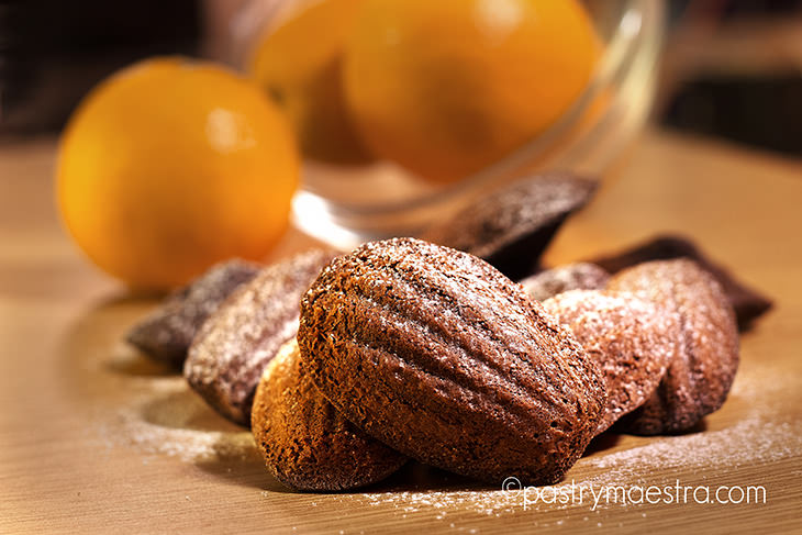 Chocolate and Orange Madeleines, Pastry Maestra