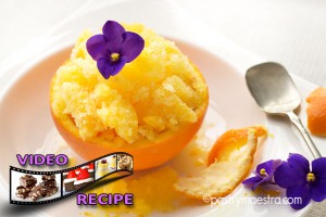 Orange and Violet Granita, Pastry Maestra