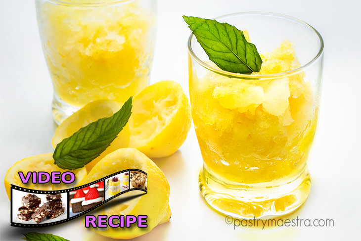 Lemon and Mint Granita, Pastry Maestra