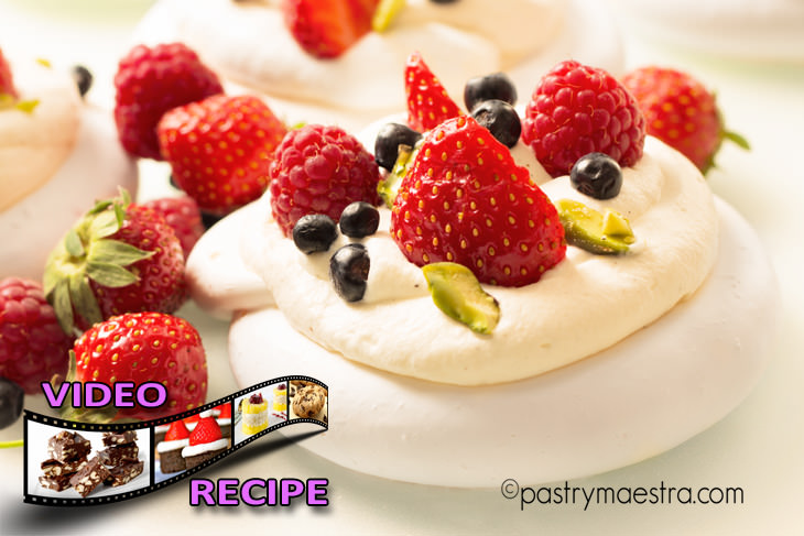 Mini Pavlova with Berries, Pastry Maestra