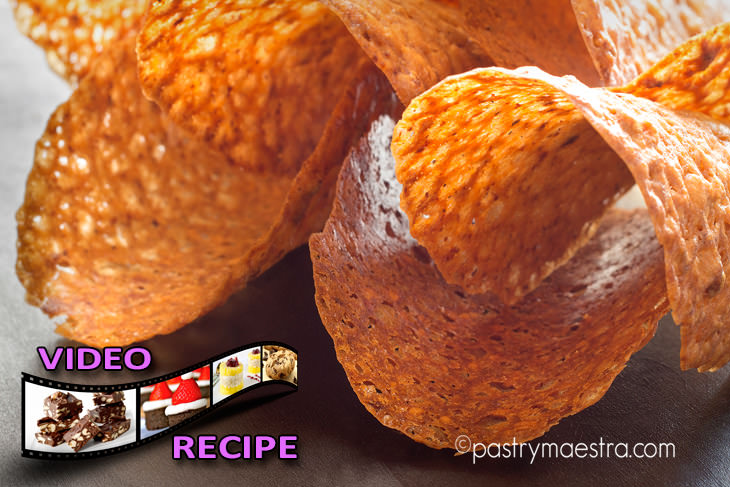 Almond and Orange Tuile Cookies, Pastry Maestra