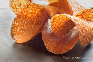 Almond and Orange Tuile Cookies, Pastry Maestra