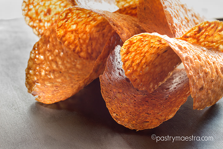 Almond and Orange Tuile Cookies, Pastry Maestra