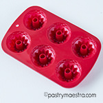 Mini bundt cake silicone mold Pastry Maestra