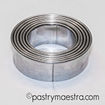 Round cookie cutter set Pastry Maestra