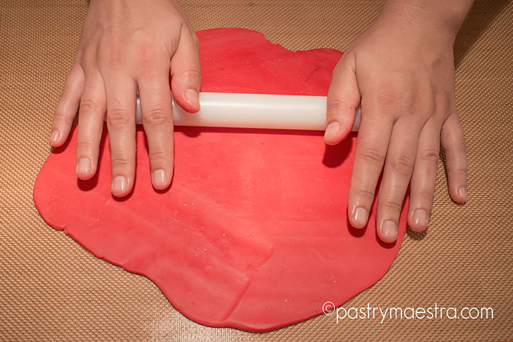 Fondant Rose Rolling Fondant Pastry Maestra