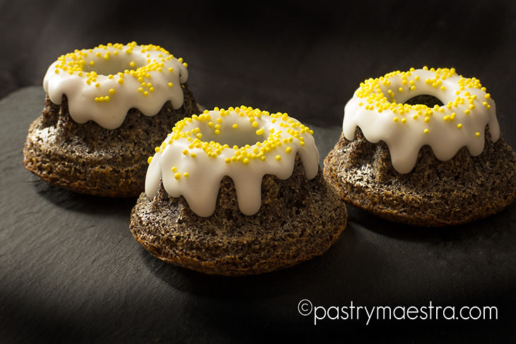 Mini Poppy Seed Bundt Cakes, Pastry Maestra