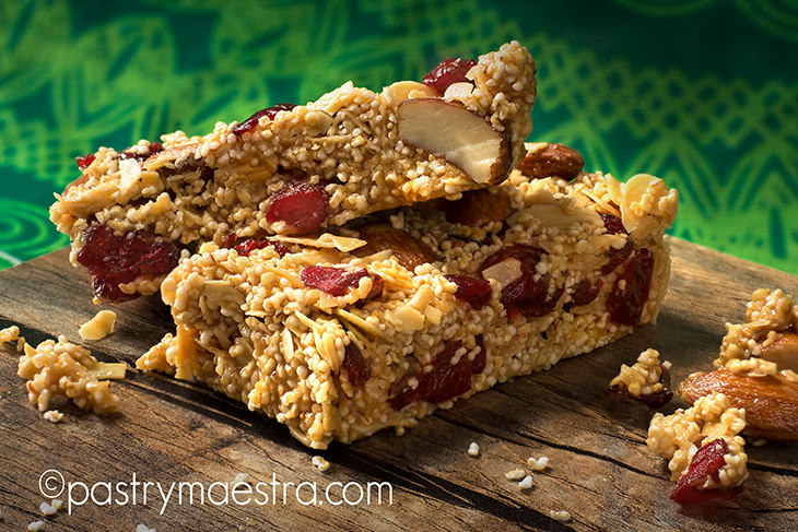 Popped Amaranth Granola Bars, Pastry Maestra