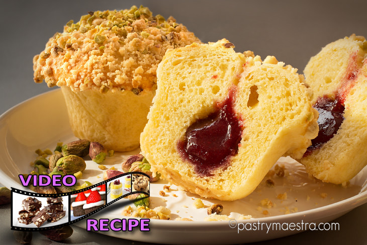 Raspberry Brioche Crumble, Pastry Maestra