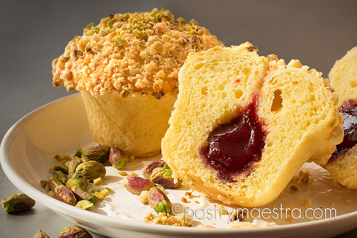 Raspberry Brioche Crumble, Pastry Maestra