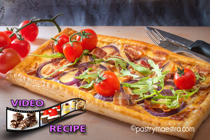 Bacon and Onion Tart, Pastry Maestra