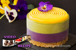 Blueberry, Matcha and Passion Fruit Mini Cakes, Pastry Maestra