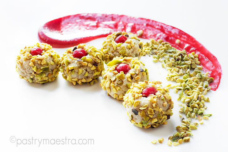 Pistachio Thumbprint Cookies, Pastry Maestra