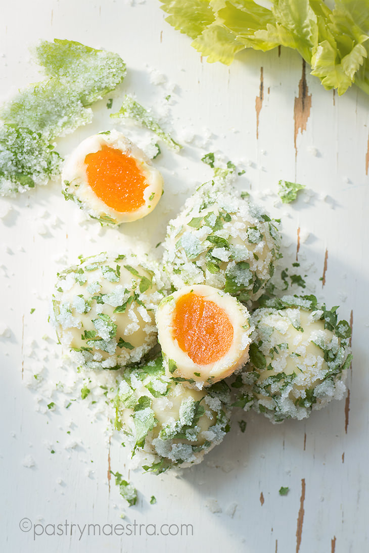 White Chocolate, Orange and Mint Truffles, Pastry Maestra