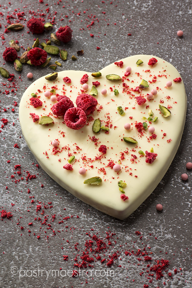 Hidden Surprise White Chocolate Bark, Pastry Maestra