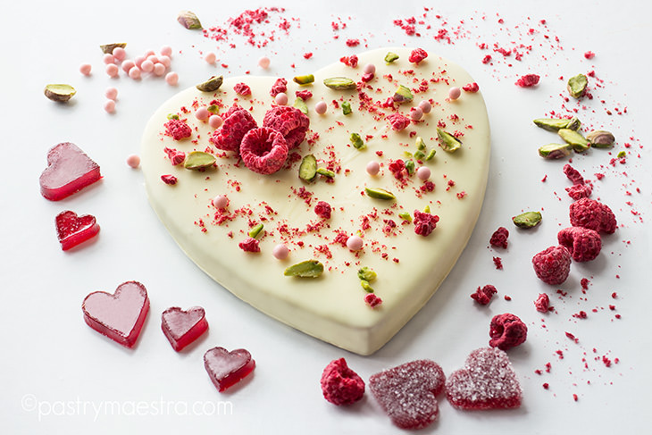 Hidden Surprise White Chocolate Bark, Pastry Maestra