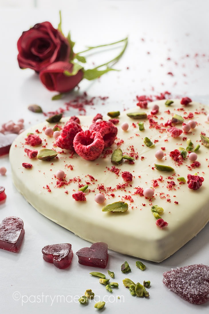 Hidden Surprise White Chocolate Bark, Pastry Maestra