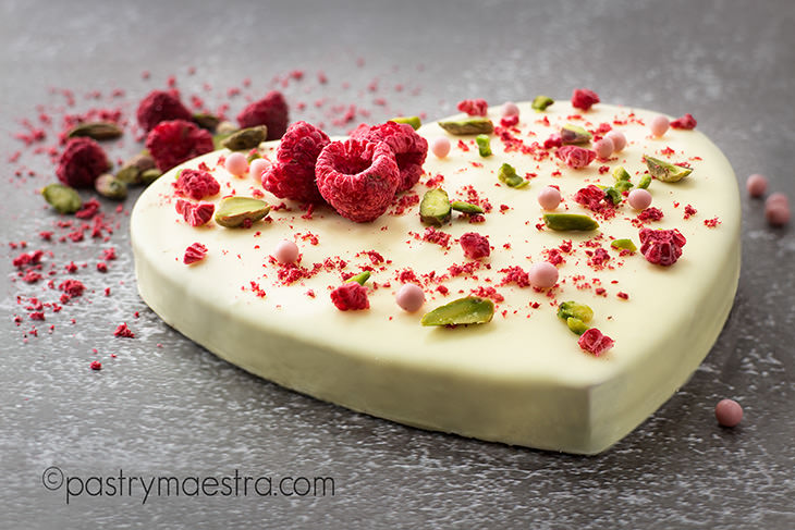 Hidden Surprise White Chocolate Bark, Pastry Maestra