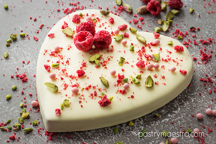 Hidden Surprise White Chocolate Bark, Pastry Maestra