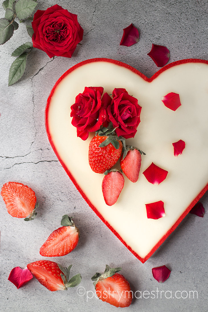 Valentines Day Chocolate and Coconut Heart Shaped Tart, Pastry Maestra