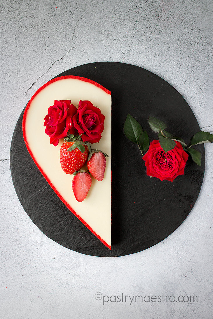 Valentines Day Chocolate and Coconut Heart Shaped Tart, Pastry Maestra