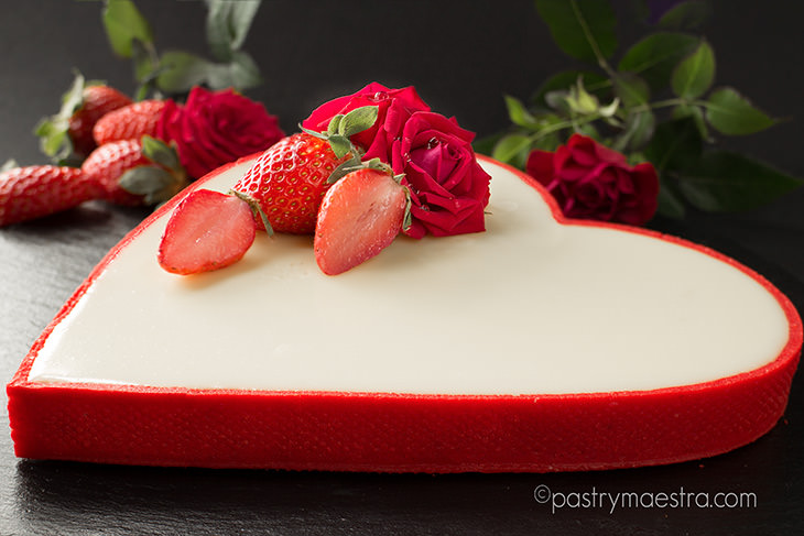 Valentines Day Chocolate and Coconut Heart Shaped Tart, Pastry Maestra