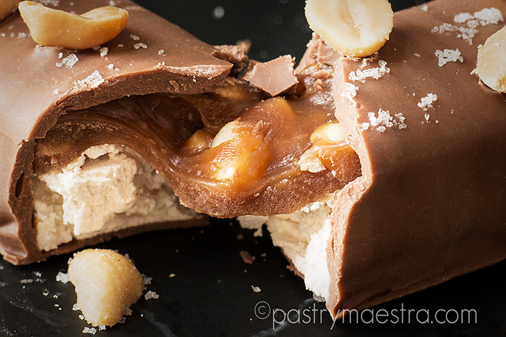 Chocolate, Nougat, Caramel and Peanut Bars, Pastry Maestra