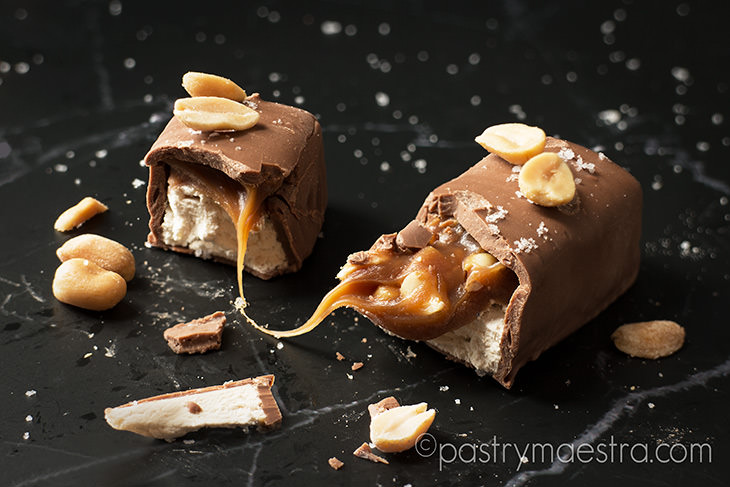 Chocolate, Nougat, Caramel and Peanut Bars, Pastry Maestra