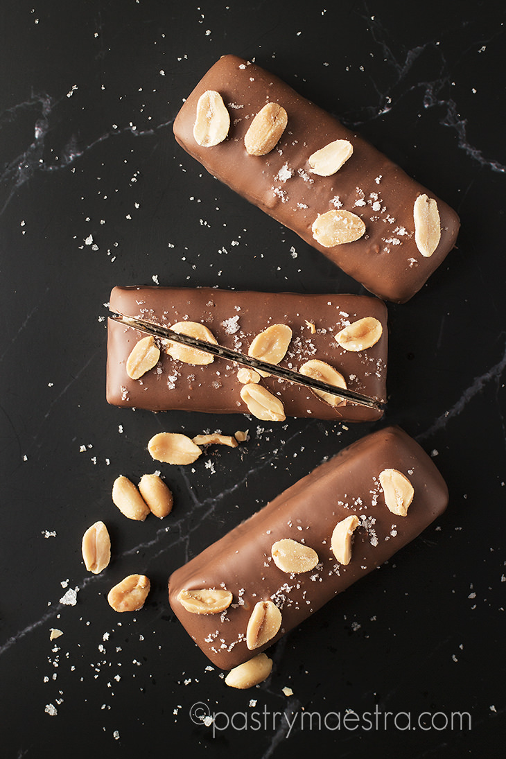 Chocolate, Nougat, Caramel and Peanut Bars, Pastry Maestra