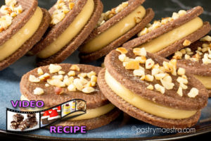 Caramelized White Chocolate Sandwich Cookies, Pastry Maestra