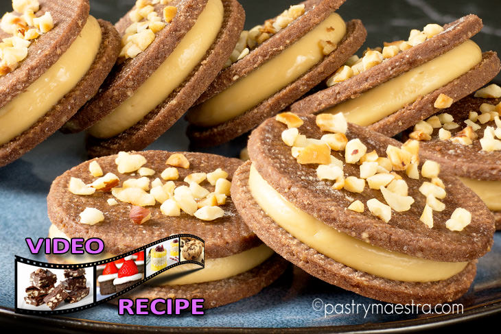 Caramelized White Chocolate Sandwich Cookies, Pastry Maestra