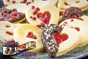 Coconut and Raspberry Linzer Cookies, Pastry Maestra