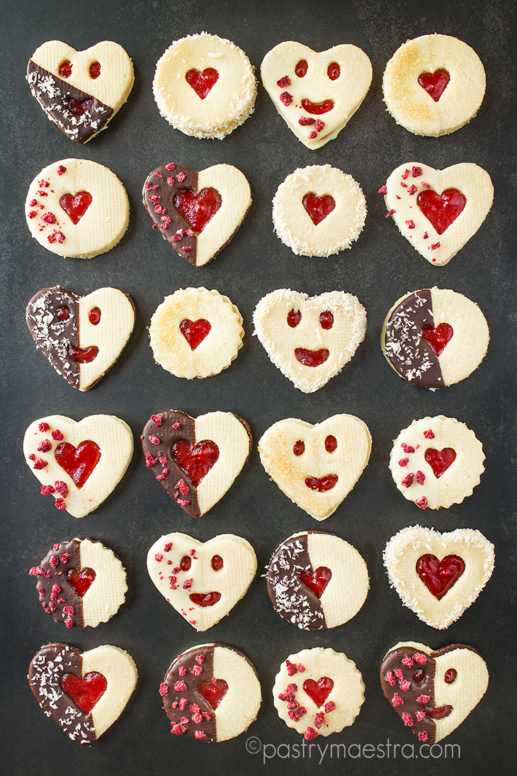 Coconut and Raspberry Linzer Cookies, Pastry Maestra