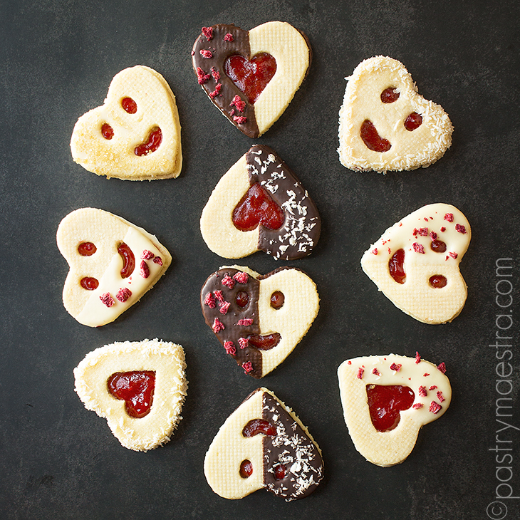 Coconut and Raspberry Linzer Cookies, Pastry Maestra