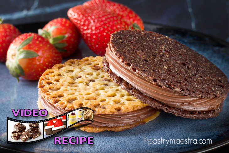 Simple Chocolate Lace Sandwich Cookies, Pastry Maestra