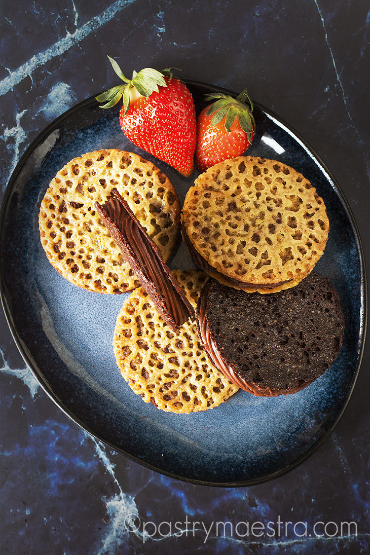 Simple Chocolate Lace Sandwich Cookies, Pastry Maestra