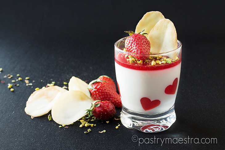 Strawberry Panna Cotta, Pastry Maestra