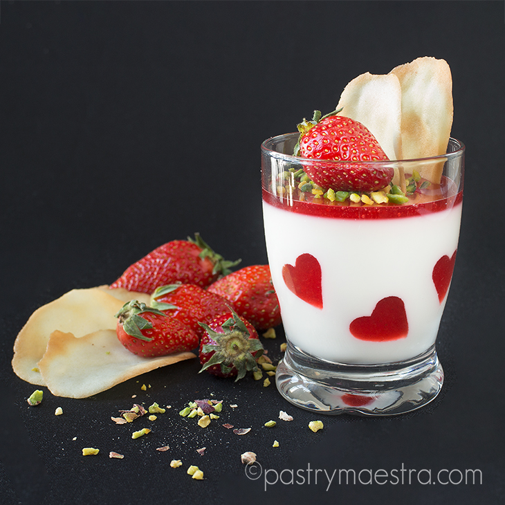 Strawberry Panna Cotta, Pastry Maestra