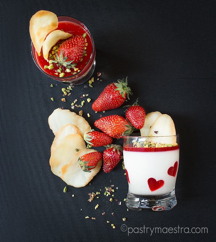 Strawberry Panna Cotta, Pastry Maestra