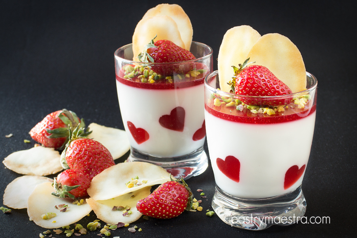 Strawberry Panna Cotta, Pastry Maestra