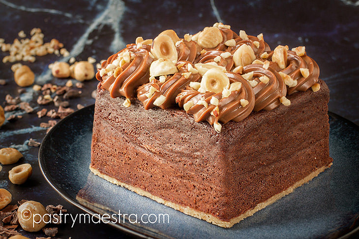 Egg Free Chocolate and Hazelnut Cake, Pastry Maestra