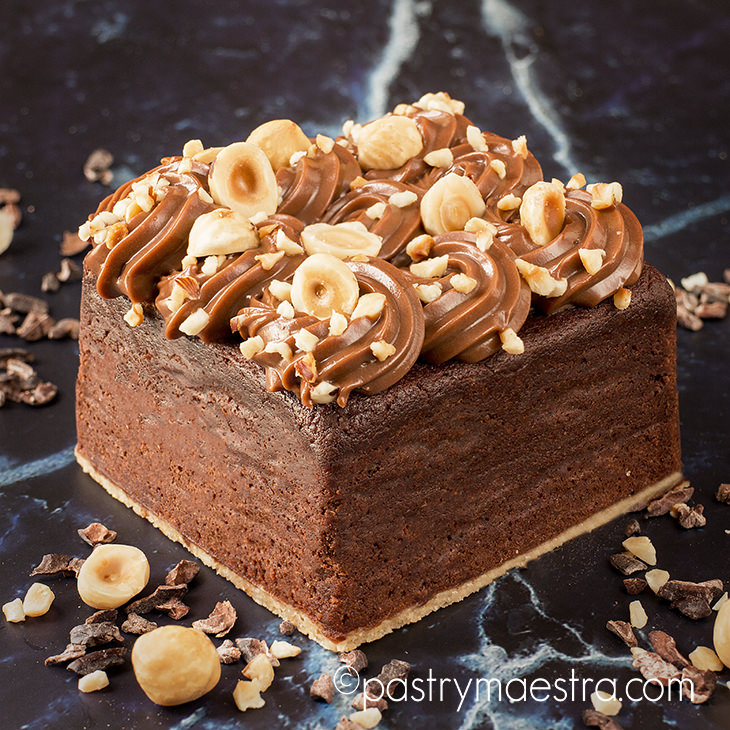 Egg Free Chocolate and Hazelnut Cake, Pastry Maestra