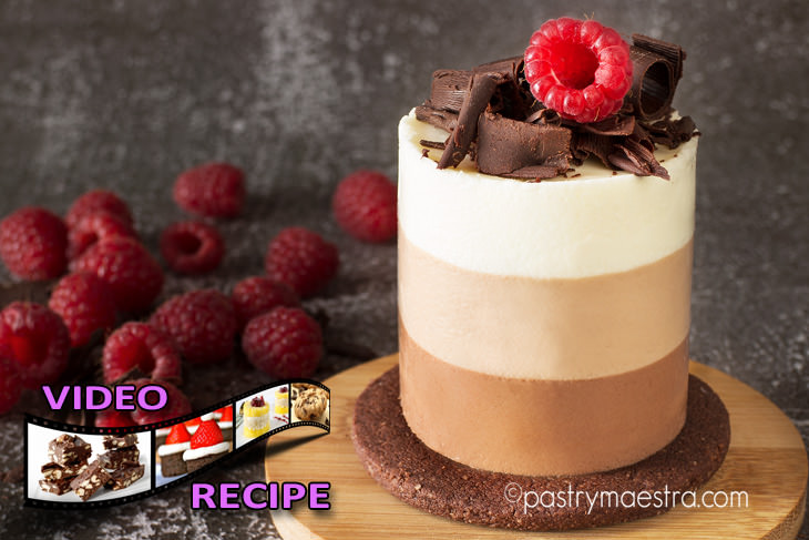 Simple Triple Chocolate Mousse Cakes, Pastry Maestra