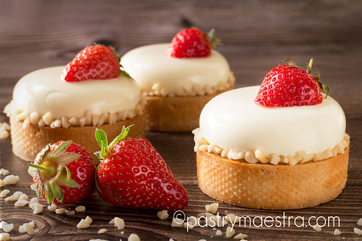 Strawberry and White Chocolate Tarts, Pastry Maestra