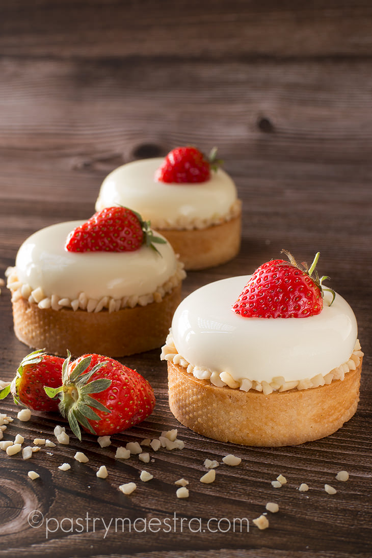 Strawberry and White Chocolate Tarts, Pastry Maestra