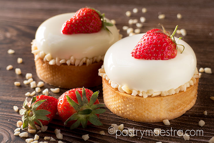 Strawberry and White Chocolate Tarts, Pastry Maestra