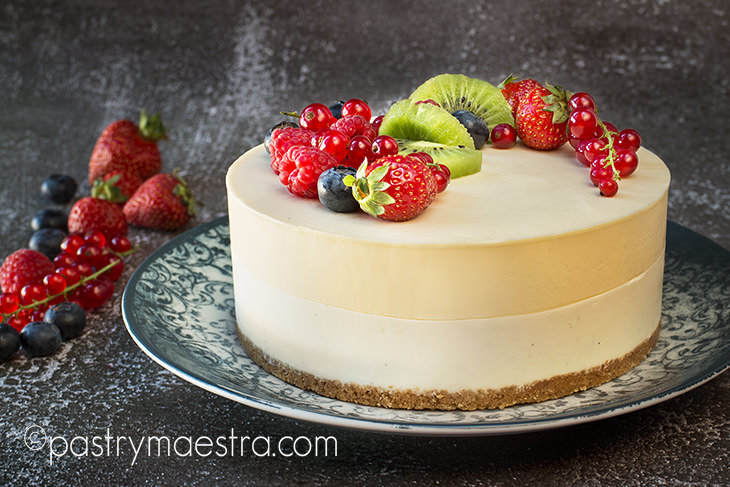 No-Bake, Passion Fruit Cheesecake, Pastry Maestra